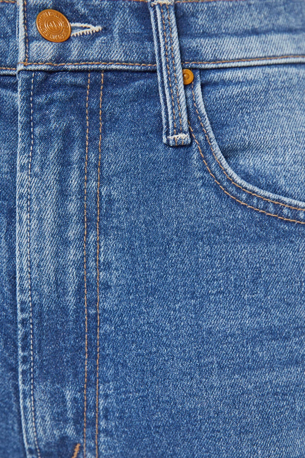 High Waisted Bookie Sneak Knick Knack Paddy Whack by Mother, bootcut jeans with high rise fit, perfect for everyday styling