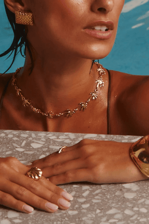 Emma Pills | Palm Spring Choker Gold | Girls with Gems