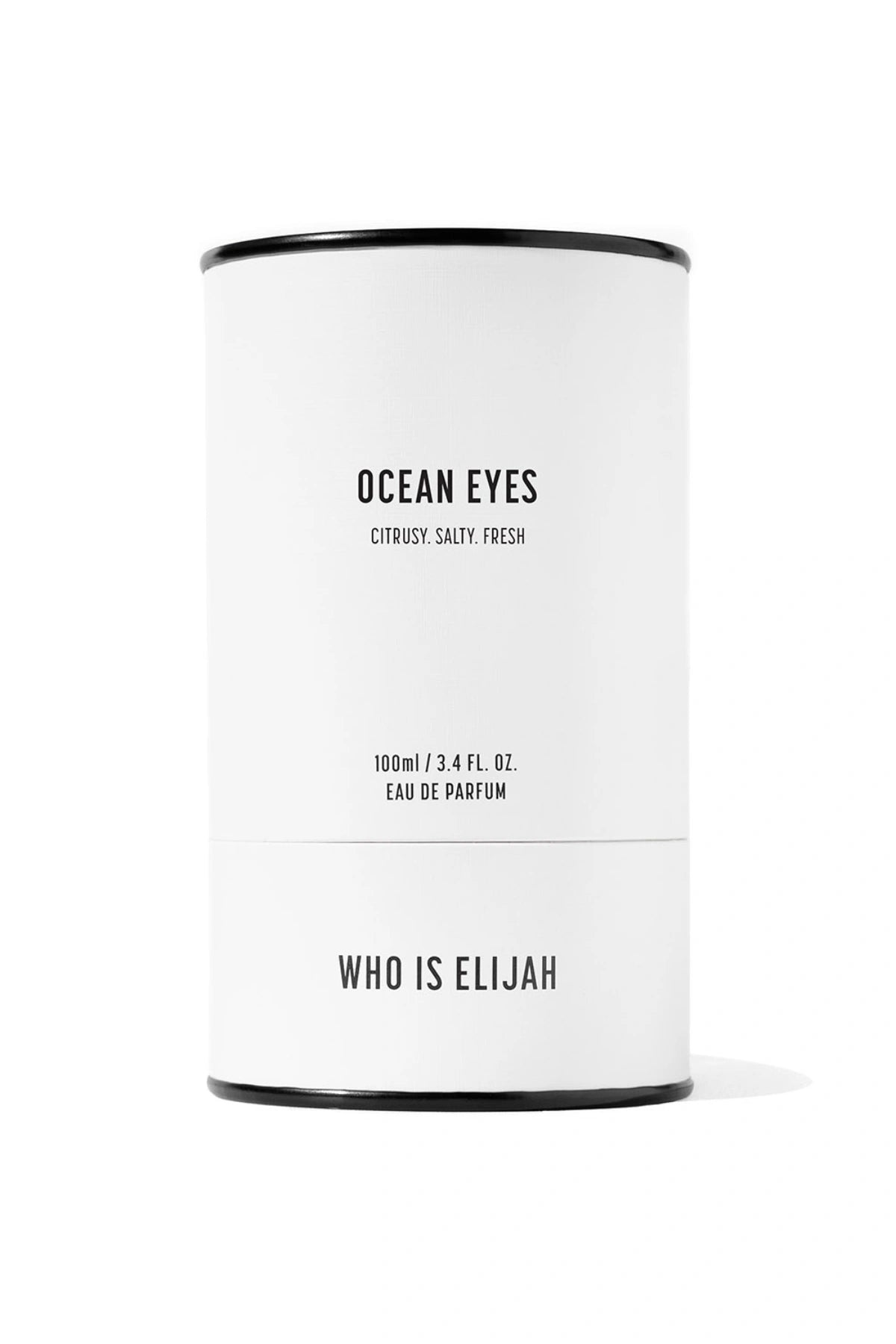 Ocean Eyes by Who Is Elijah, a refreshing unisex fragrance capturing the crisp, citrusy, salty sensation of plunging into the ocean, perfect for summer energy and invigoration.