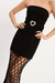 Rebecca Vallance | Estelle Strapless Maxi Dress Black | Girls with Gems