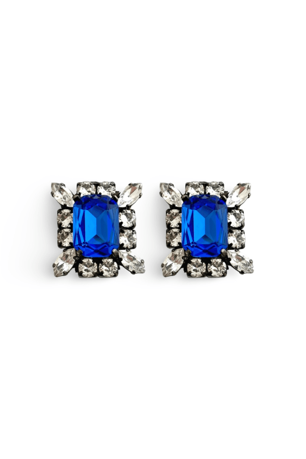 House of Emmanuele | Eve Stud Crystal Sapphire | Girls with Gems