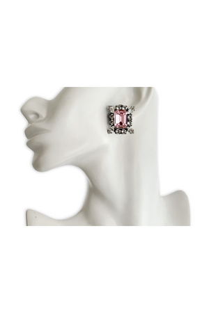House of Emmanuele | Eve Stud Crystal Baby Pink | Girls with Gems