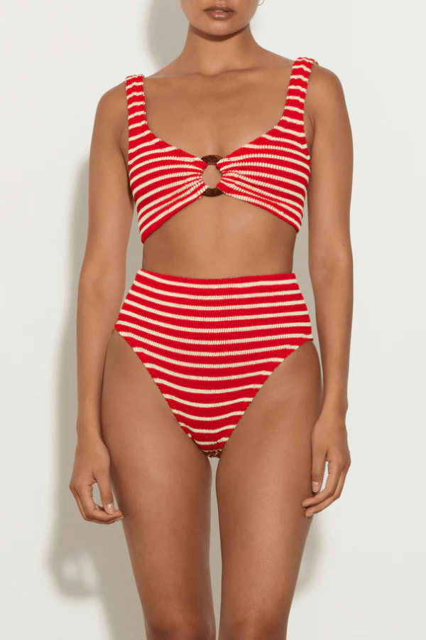 Hunza G | Nadine Bikini Red/White | Girls with Gems