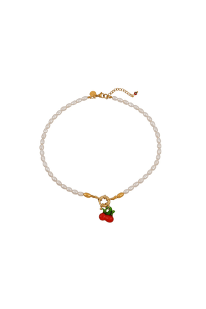 Mayol | Cherry Ice Cream Smile Necklace | Girls with Gems 