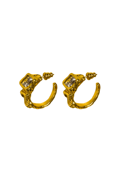 Nerine Ring by Amber Sceats, handcrafted in Italy with 24K gold plating and cubic zirconia, a simple and elegant piece perfect for any occasion.