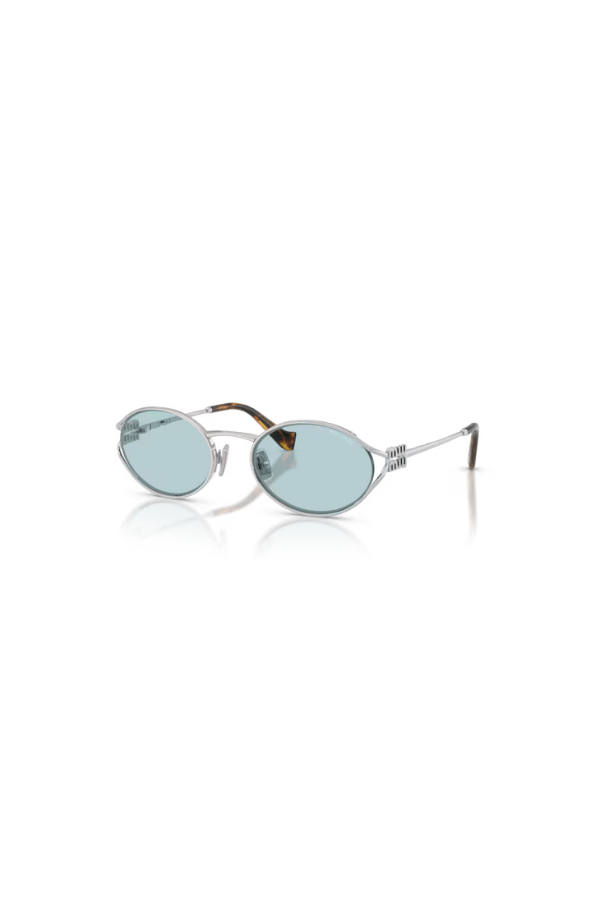 Miu Miu | MU 52YS Silver W/ Light Blue | Girls With Gems