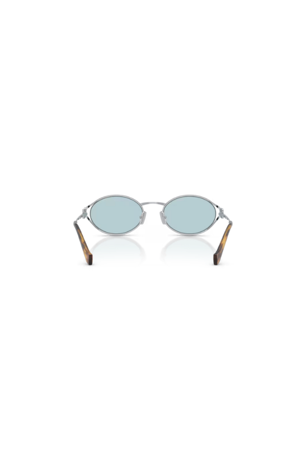 Miu Miu | MU 52YS Silver W/ Light Blue | Girls With Gems
