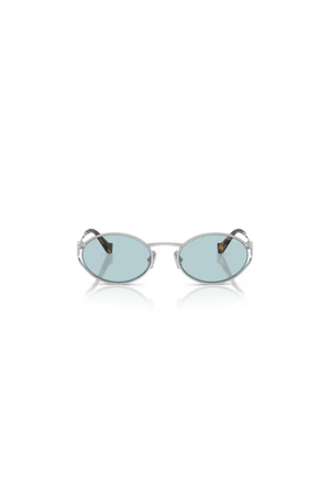 Miu Miu | MU 52YS Silver W/ Light Blue | Girls With Gems