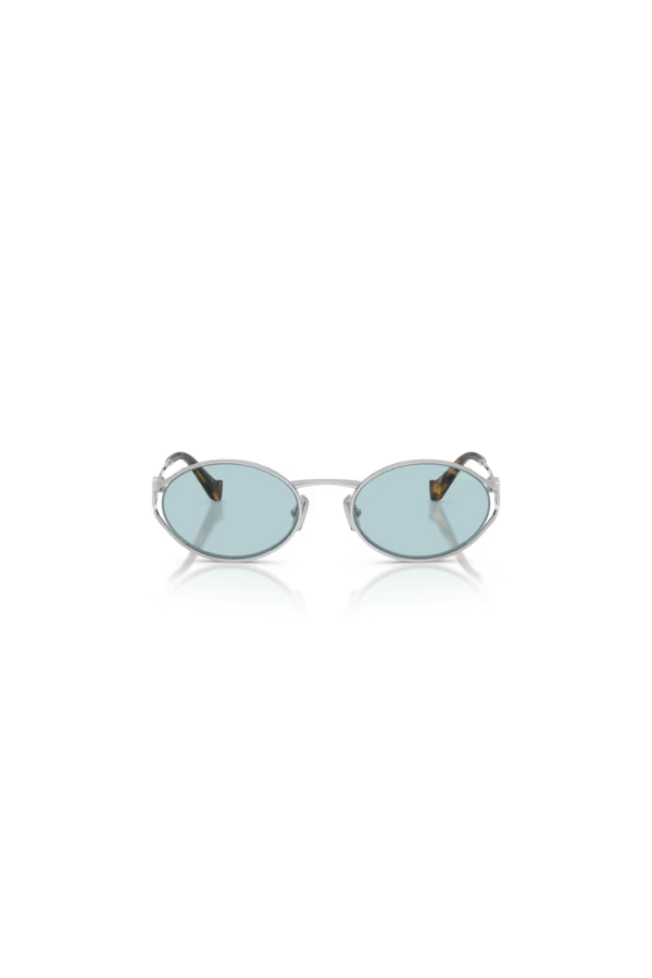 Miu Miu | MU 52YS Silver W/ Light Blue | Girls With Gems