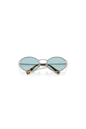 Miu Miu | MU 52YS Silver W/ Light Blue | Girls With Gems