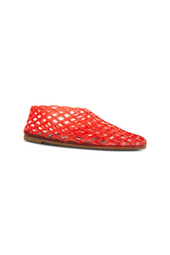 Jellie Chilli Rubber by Senso, netted ballet flats with glossy finish, perfect for casual everyday styling