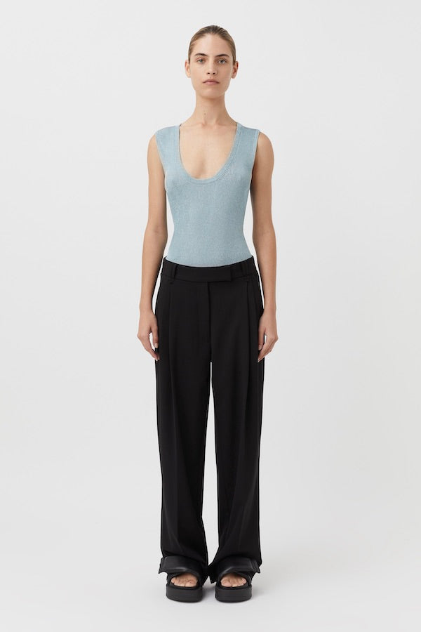 Camilla And Marc | Nox Metallic Knit Top Glacier | Girls With Gems