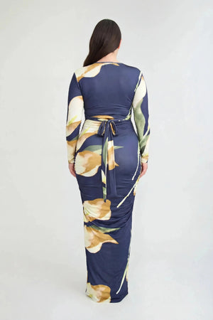 Loni Long Sleeve Dress by Pfeiffer, ruched long sleeve jersey dress, perfect for day to night styling