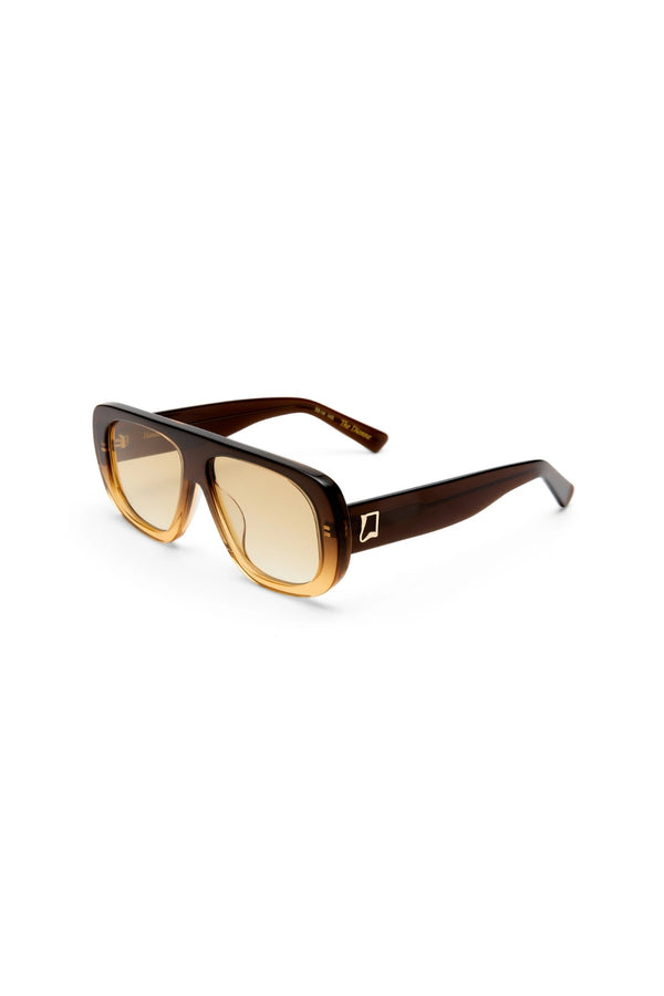 The Dionne Cinnamon by Luv Lou, oversized tort aviator sunglasses with brown lenses for elevated everyday styling