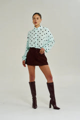 Dotty Long Sleeve Shirt Pinot Drops