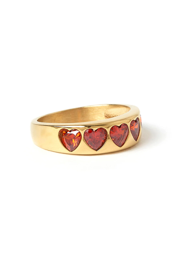 Arms of Eve | J'adore Gold Ring Red | Girls with Gems