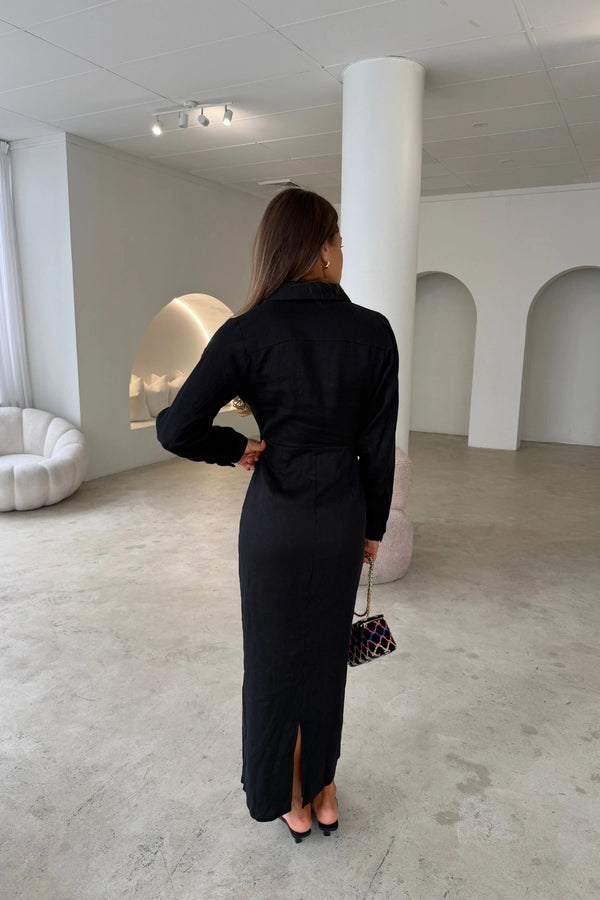 Lefka Long Sleeve Dress Black