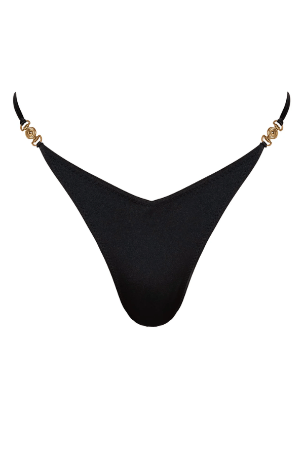 Sommer Swim | Lia Bottom Nero | Girls With Gems