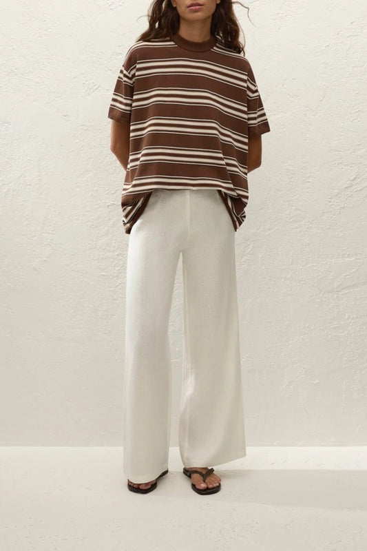 Le Paz Top Ombre Stripe Macro Carob