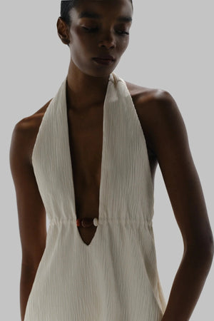 Louise Mini Dress Salina by Baobab, V neck mini dress with open back, perfect for resort or evening styling