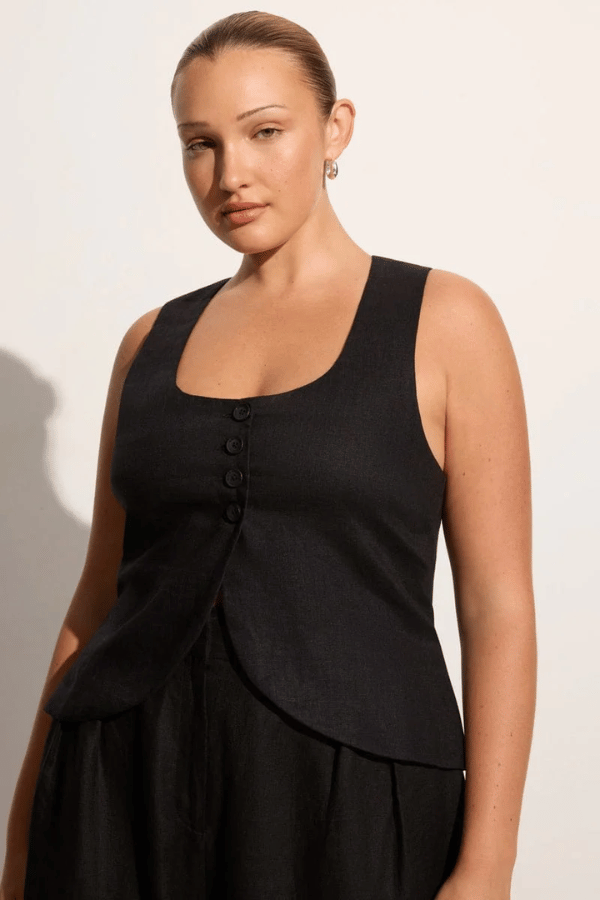 Faithfull the Brand | Stanze Vest Black | Girls With  Gems