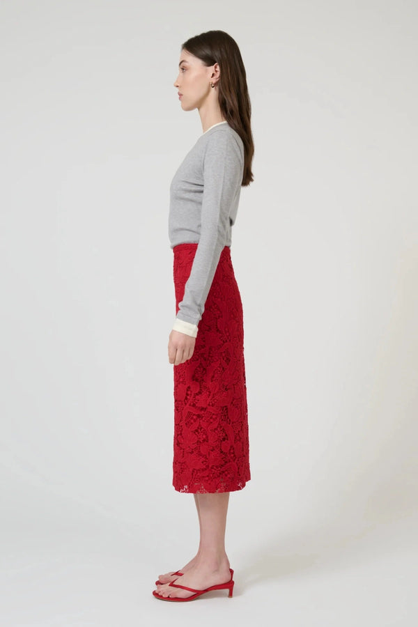 Fina Long Sleeve Top Grey Marle White by Onte, soft knit long sleeve top, perfect for layering or everyday styling
