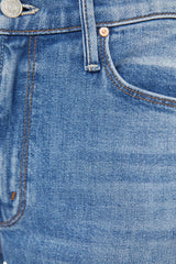 The Doozy Fray Heads or Tails by Mother, high rise flare jeans with frayed hem, perfect for vintage inspired everyday styling