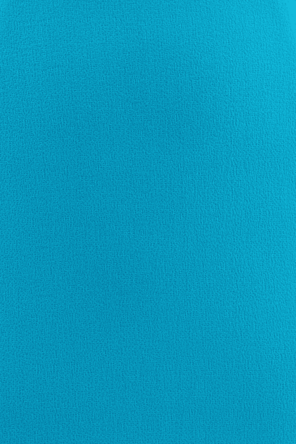 Ella Gown Blue by Rebecca Vallance – Crepe one-shoulder gown with applique neckline, cinched waist, back split, side zip.