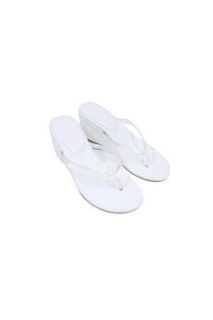 Deanna Clear Thong Wedge