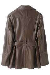 Betty Leather Jacket Chocolate