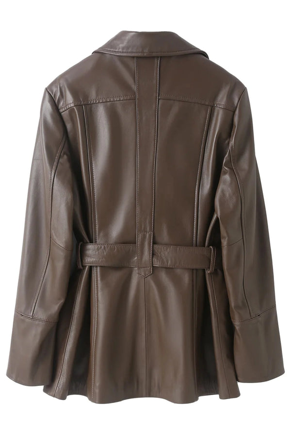Betty Leather Jacket Chocolate