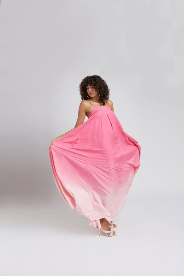 Summi Summi | Bloom Maxi Dress Pink Fade | Girls With Gems