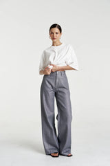 Lace Panel Tee Lily White by Summi Summi, cotton tee with lace detail, perfect for casual daytime styling