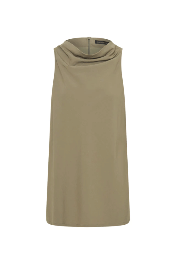 Camilla And Marc | Naiomi High Neck Top Olive | Girls With Gems