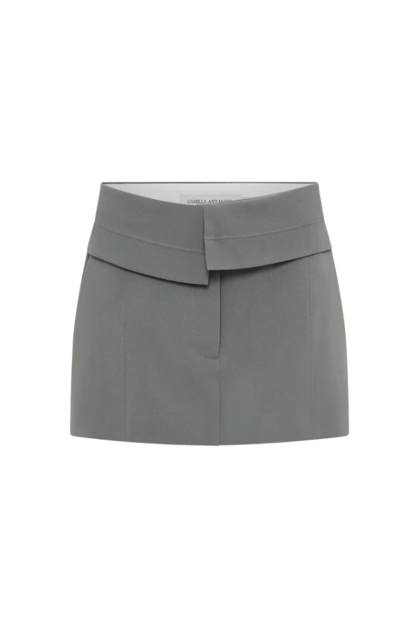 Camilla and Marc | Patterson Mini Skirt Steel | Girls With Gems