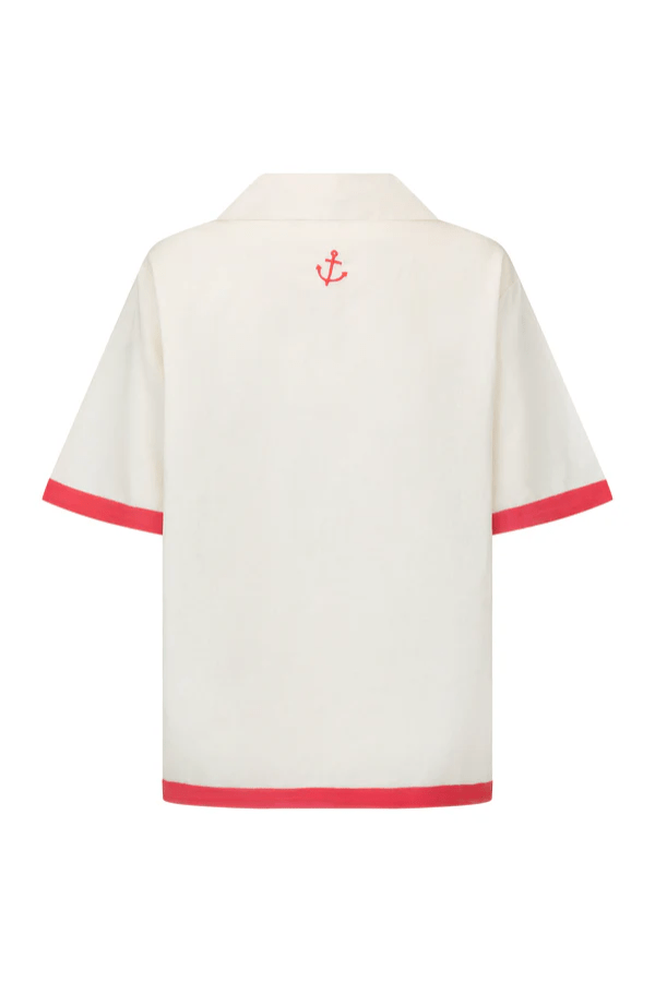 Araminta James | Del Mar Shirt Set Lobster Red | Girls with Gems