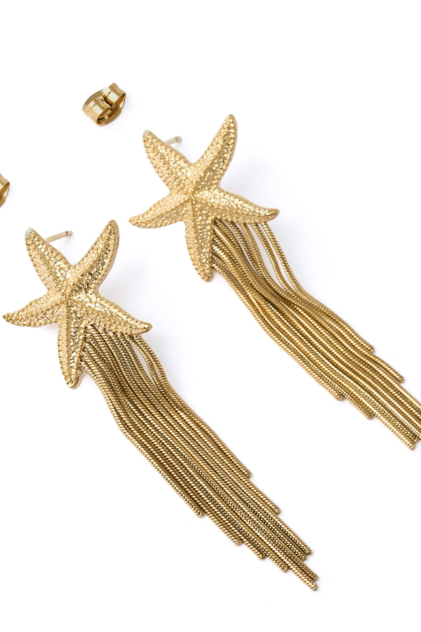 Arms of Eve | Shooting Star Gold Earrings | Girls with Gems