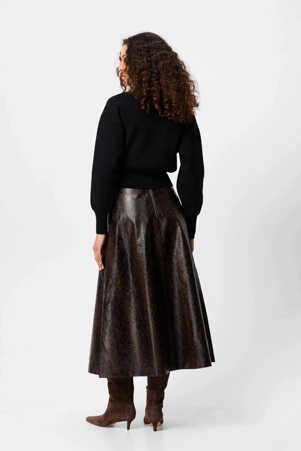 Lexington Sweater Black by Mossman, half zip knit sweater with relaxed fit, perfect for work or elevated everyday styling