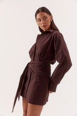 Marlowe Shirt Dress Espresso