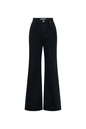 Brynn Denim Jean Inky Black by Camilla and Marc, high-rise flare with smooth contouring and classic detailing, perfect for elevated everyday or dressed-up denim looks.