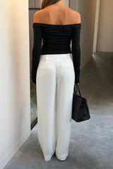 Ella Squire Relaxed Suit Pant Ivory