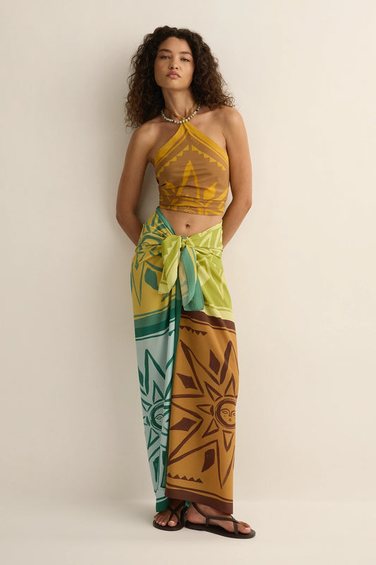 Square Pareo	Surya Tile Silk