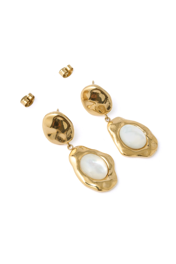 Arms of Eve | Florentine Mother of Pearl Earrings | Girls with Gems