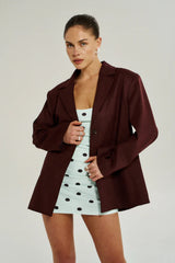 Emma Mini Dress Pinot Drops