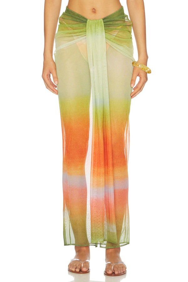 Nia Maxi Skirt Valle Sagrado by Baobab, sheer mesh maxi skirt, perfect for resort wear or layered evening styling