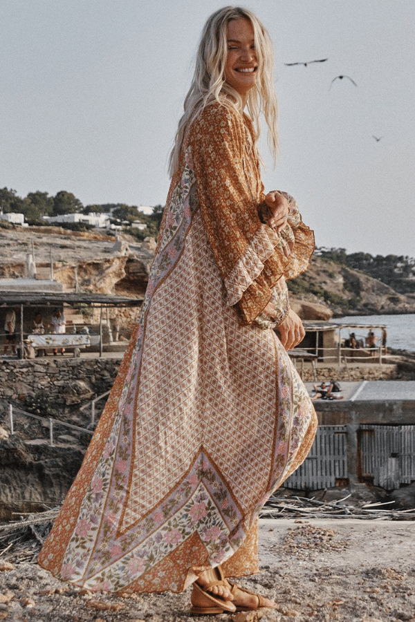 Spell | Sienna Gown Clay | Girls With Gems