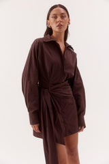 Marlowe Shirt Dress Espresso