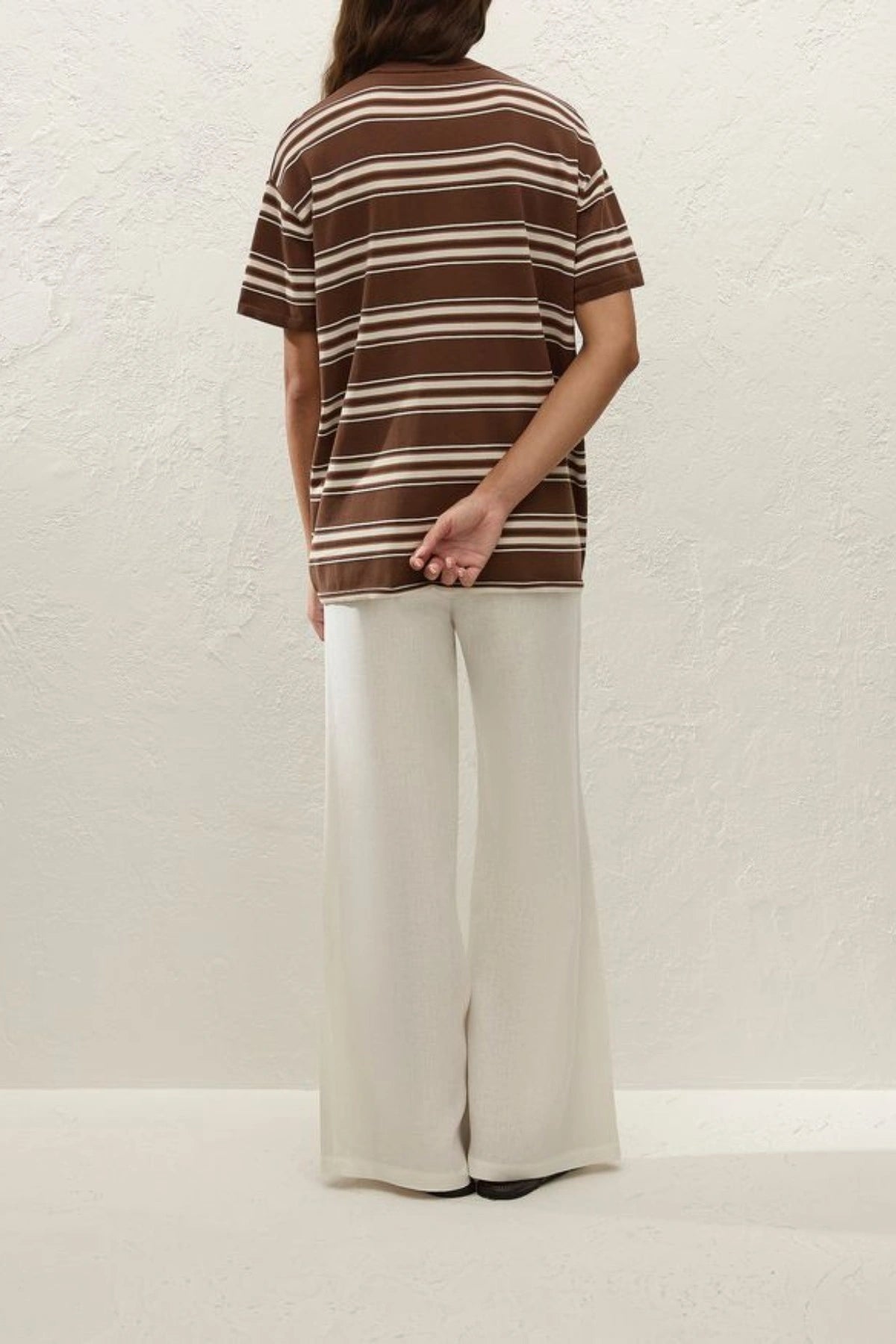 Le Paz Top Ombre Stripe Macro Carob