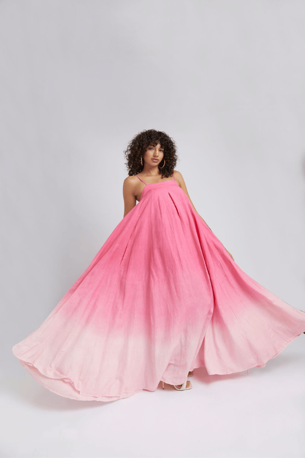 Summi Summi | Bloom Maxi Dress Pink Fade | Girls With Gems