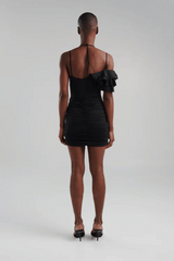 Borromeo Black by Maygel Coronel – Handmade knot top with draped Atarraya fabric sculpting the body for a bold, elegant look.